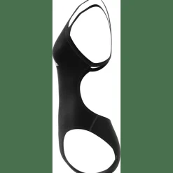 3 Bar Logo Print Badeanzug Damen Badeanzug