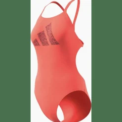 3 Bar Logo Print Badeanzug Damen Badeanzug