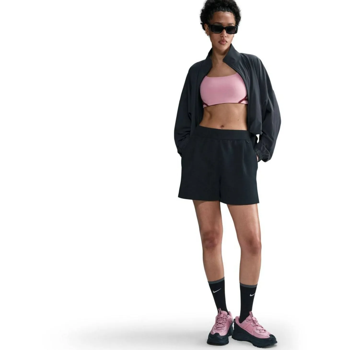 24.7 ImpossiblySoft Dri-Fit Mid-Rise Loose 4" Damen Shorts
