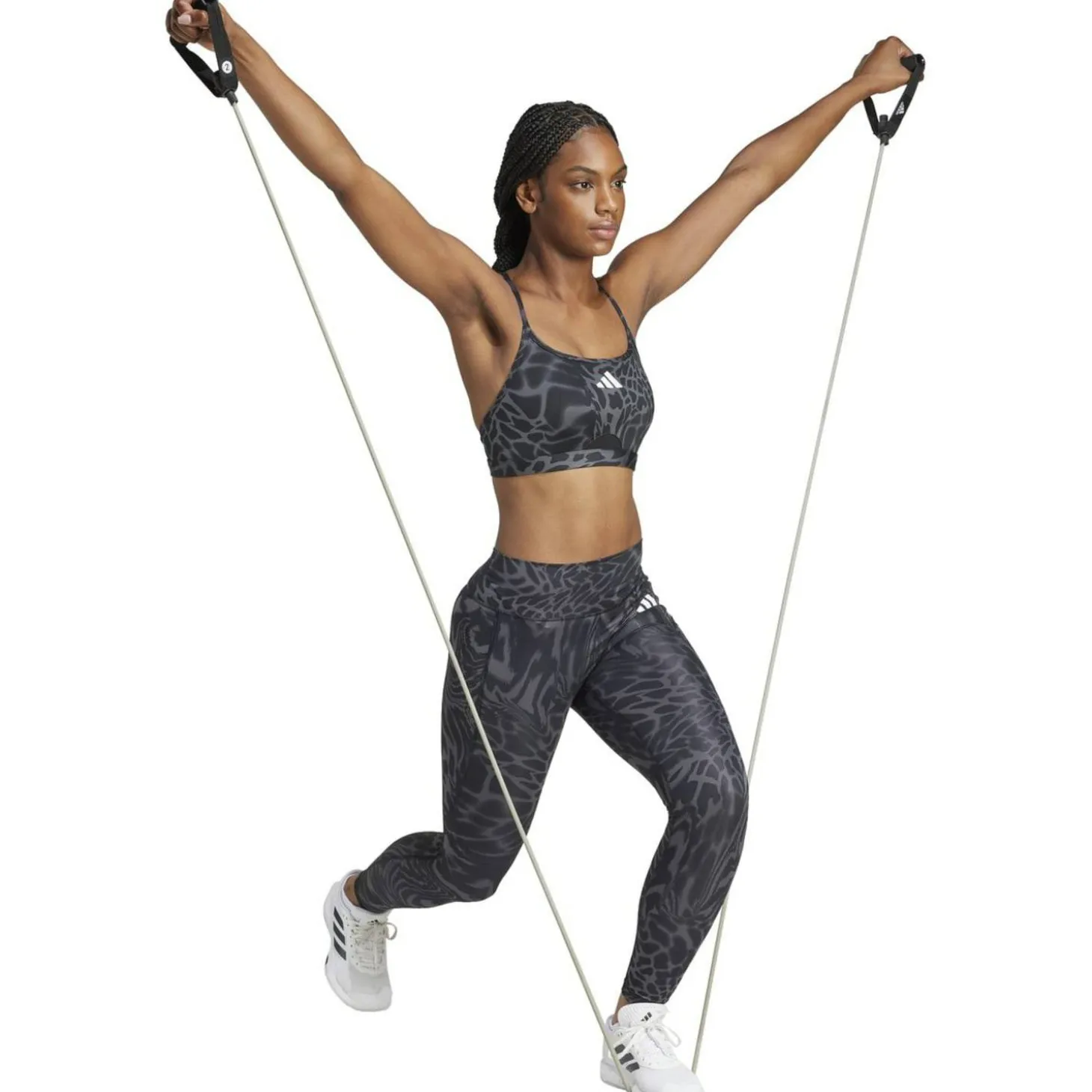 Aeroreact Training Light Support 3-Streifen Sport-BH Damen Sport-BH