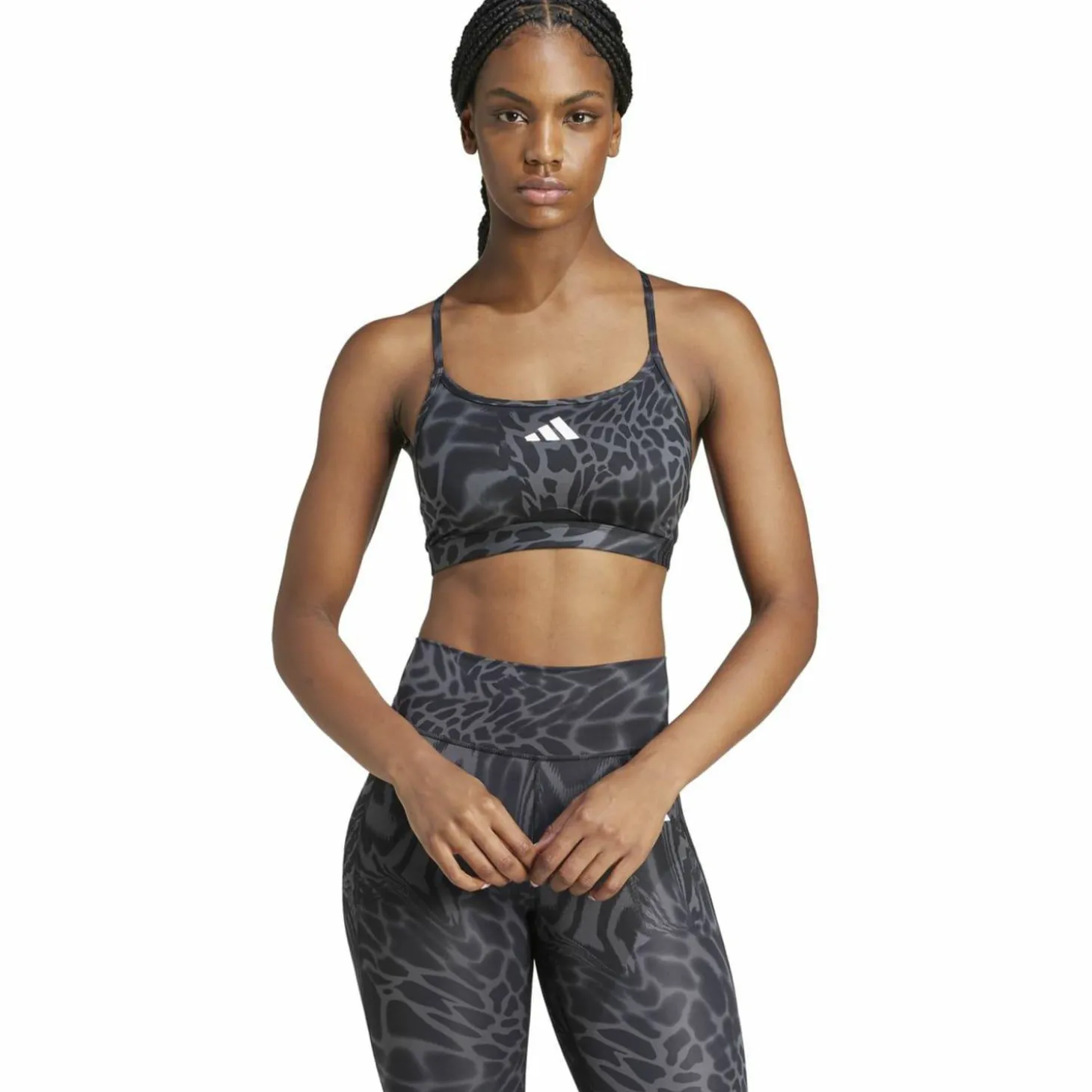 Aeroreact Training Light Support 3-Streifen Sport-BH Damen Sport-BH