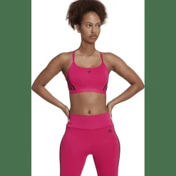 Aeroreact Training Light-Support 3-Streifen Sport-BH Damen Sport-BH