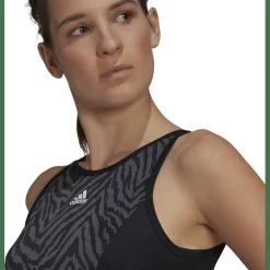 AEROREADY Designed to Move Zebra-Print Crop-Top Damen Top