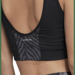 AEROREADY Designed to Move Zebra-Print Crop-Top Damen Top