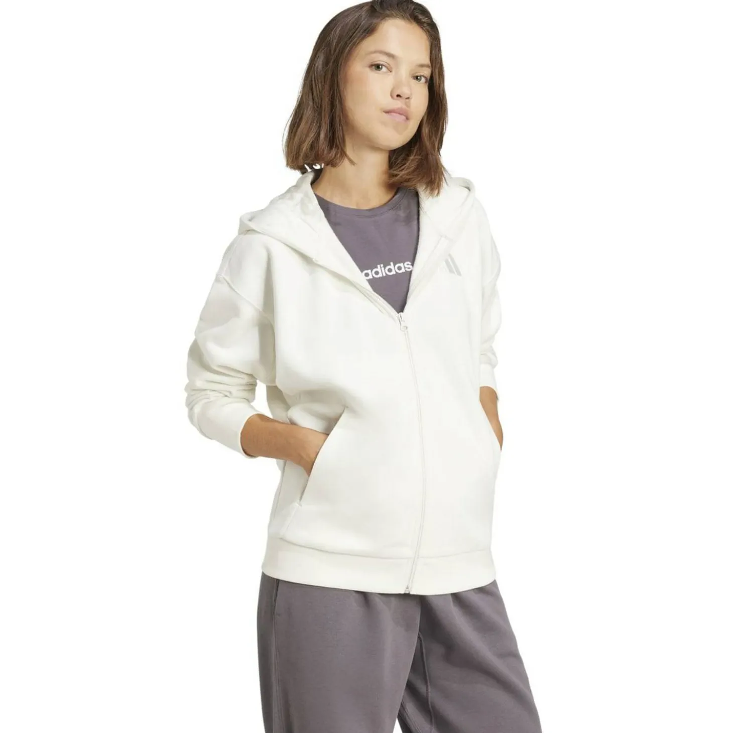 ALL SZN Fleece Full-Zip Damen Kapuzensweater