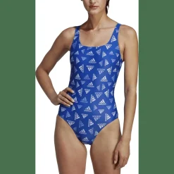 Allover Print Sportswear Badeanzug Damen Badeanzug
