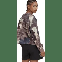 Allover Print Sweatshirt Damen Sweatshirt