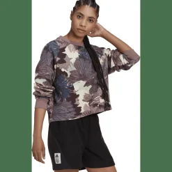 Allover Print Sweatshirt Damen Sweatshirt