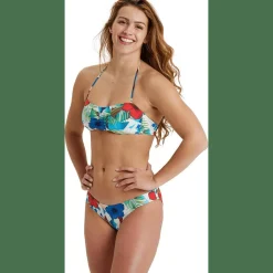 Bandeau Allover Damen Badeanzug