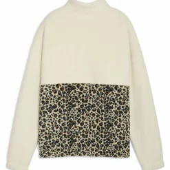 ESS Graphic Animal Relaxed Half-Zip Crew Damen Sweatshirt