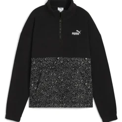 ESS Graphic Animal Relaxed Half-Zip Crew Damen Sweatshirt