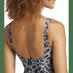 Essentials Animal Print U-Back Badeanzug Damen Badeanzug