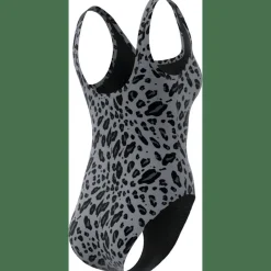 Essentials Animal Print U-Back Badeanzug Damen Badeanzug