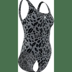 Essentials Animal Print U-Back Badeanzug Damen Badeanzug