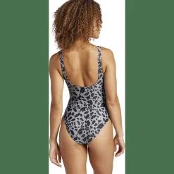 Essentials Animal Print U-Back Badeanzug Damen Badeanzug