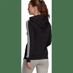 Essentials French Terry 3-Streifen Kapuzensweater Damen Kapuzensweater