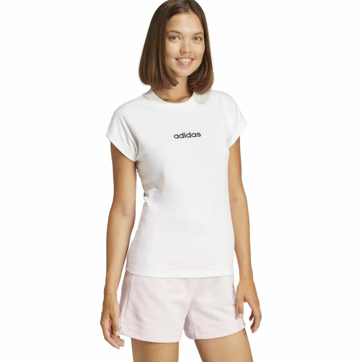 Essentials Linear Cotton Damen T-Shirt