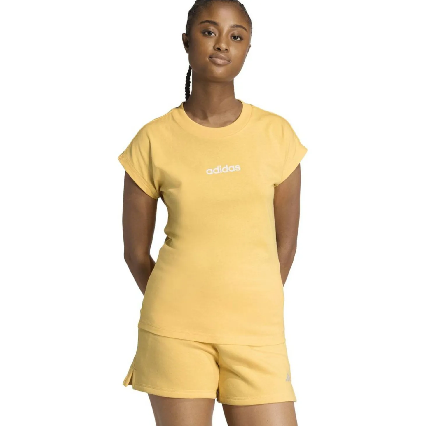 Essentials Linear Cotton Damen T-Shirt