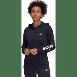 Essentials Logo Kapuzenjacke Damen Kapuzensweater
