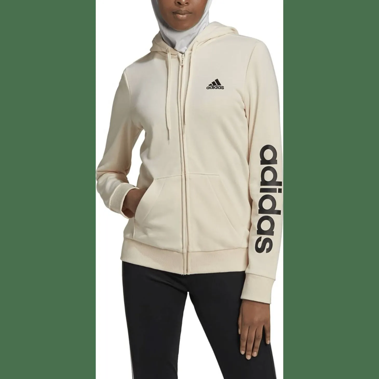 Essentials Logo Kapuzenjacke Damen Kapuzensweater