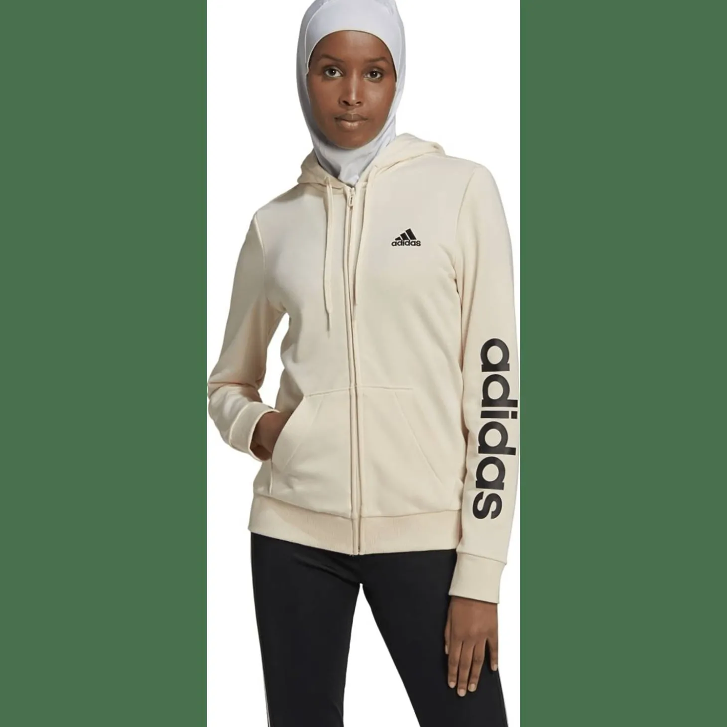 Essentials Logo Kapuzenjacke Damen Kapuzensweater