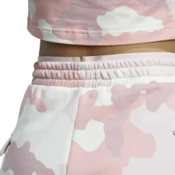 Essentials 3-Streifen Camo-Print Cargoshorts Damen Shorts