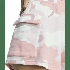 Essentials 3-Streifen Camo-Print Cargoshorts Damen Shorts