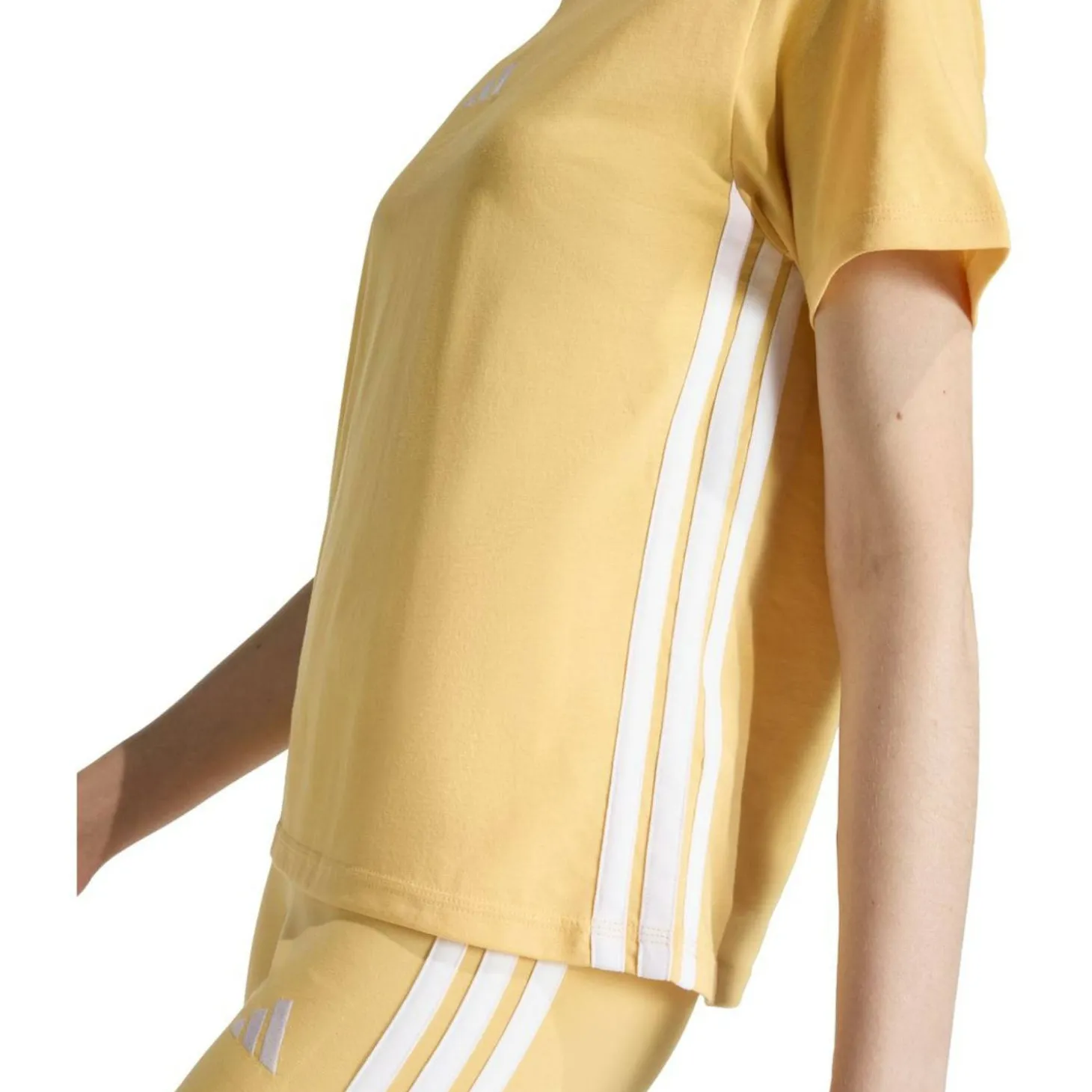 Essentials 3-Streifen Cotton Damen T-Shirt