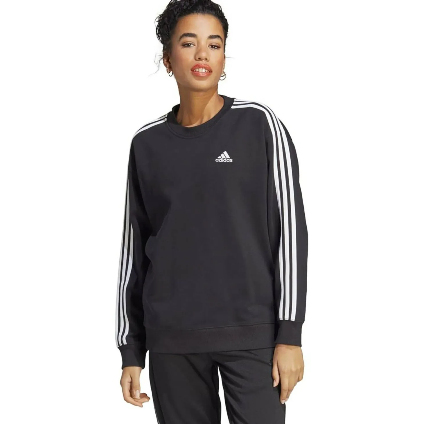 Essentials 3-Streifen Damen Sweatshirt