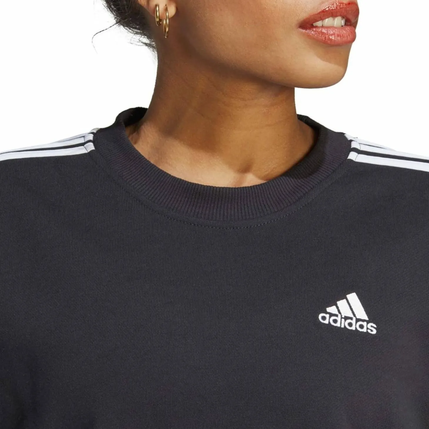 Essentials 3-Streifen Damen Sweatshirt