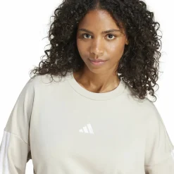 Essentials 3-Streifen French Terry Damen Sweatshirt