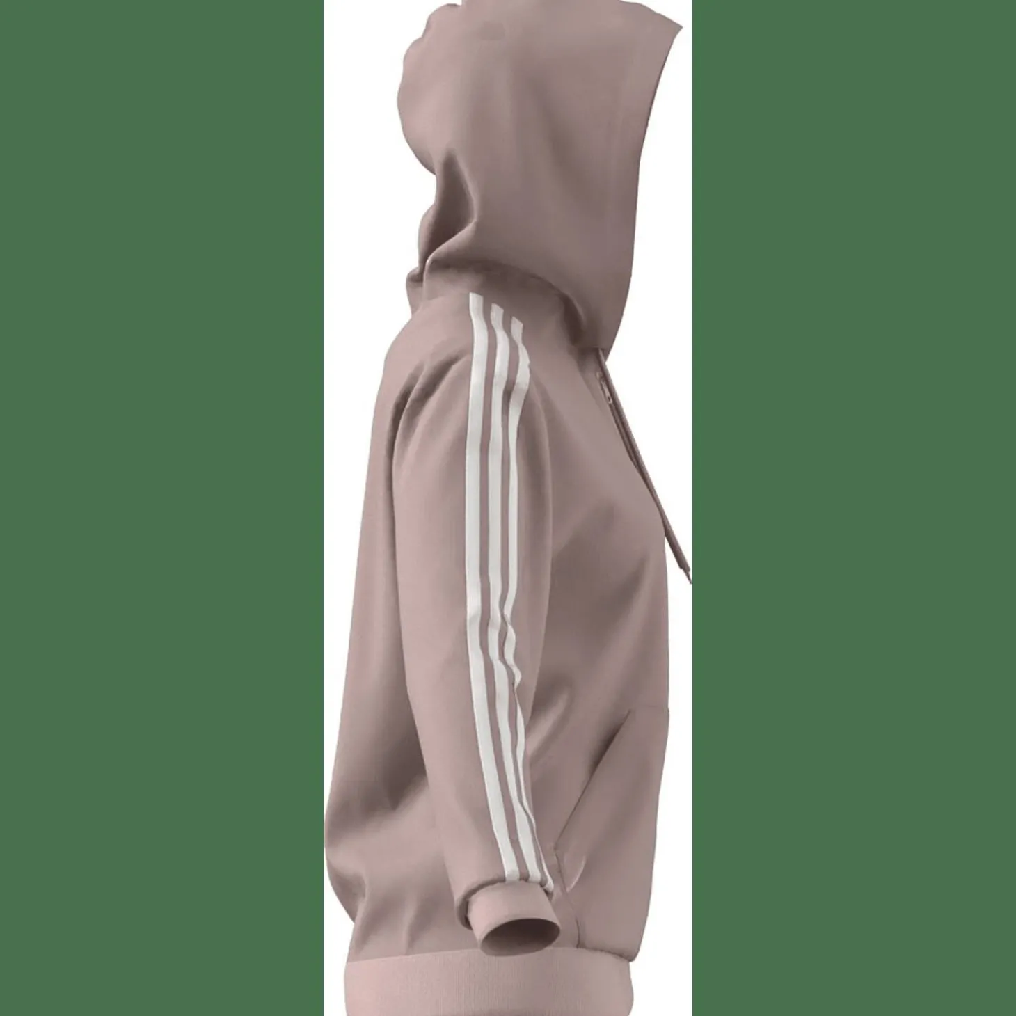 Essentials 3-Streifen French Terry Regular Damen Kapuzensweater