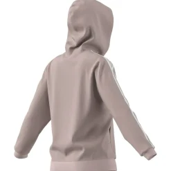 Essentials 3-Streifen French Terry Regular Damen Kapuzensweater