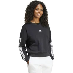 Essentials 3-Streifen French Terry Damen Sweatshirt