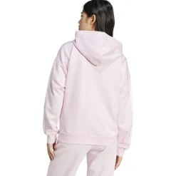 Essentials 3-Streifen Full-Zip Fleece Damen Kapuzensweater