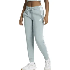 Essentials 3-Stripes Fleece Slim Joggers Damen Hose