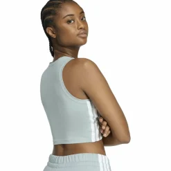 Essentials 3-Stripes Padded Tank Damen Top