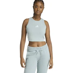 Essentials 3-Stripes Padded Tank Damen Top