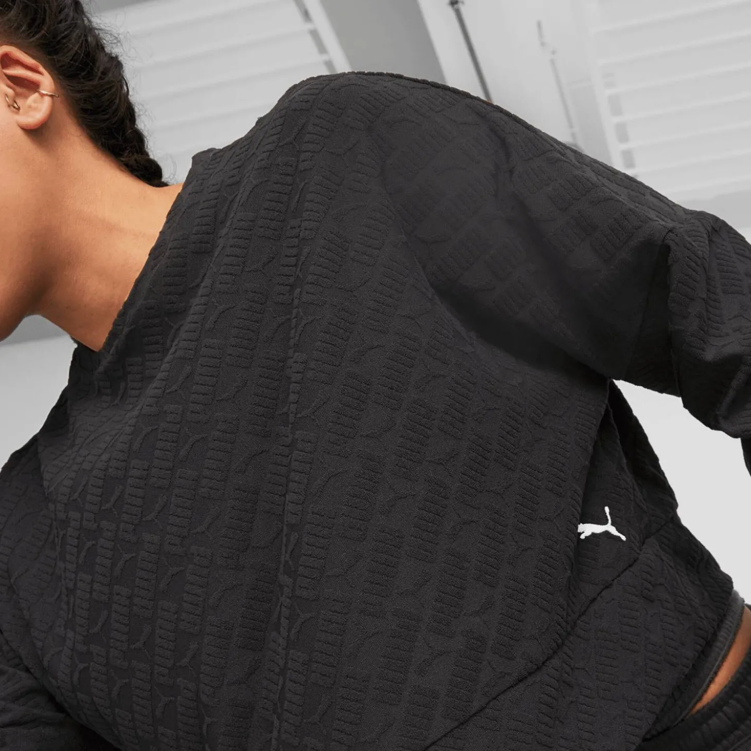 Fit Branded Fleece Crew Damen Kapuzensweater