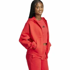 Future Icons Small Logo Full-Zip Damen Kapuzensweater