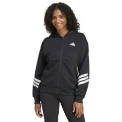 Future Icons 3-Streifen Damen Kapuzensweater