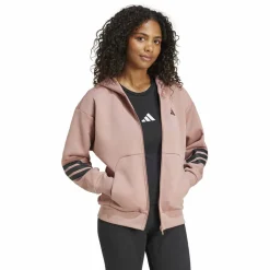Future Icons 3-Streifen Damen Kapuzensweater