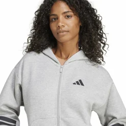 Future Icons 3-Streifen Damen Kapuzensweater