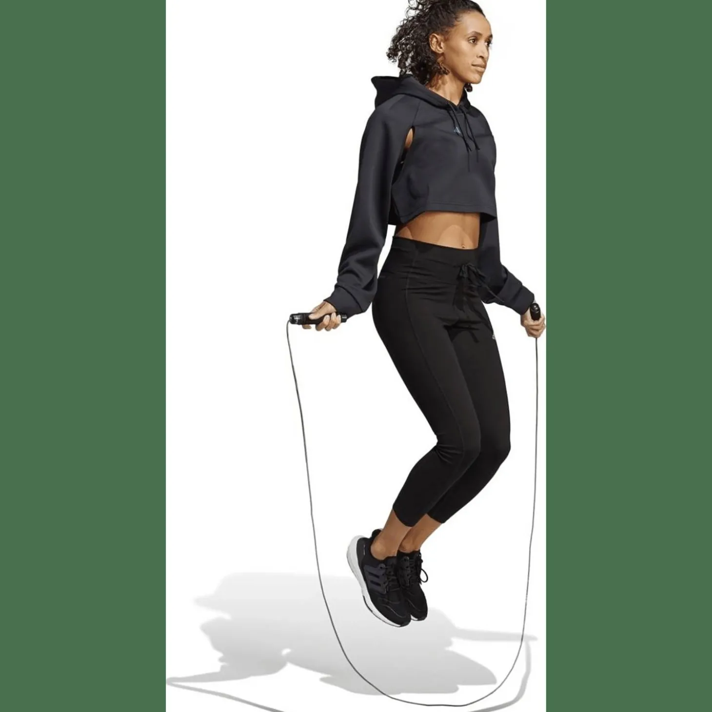 HIIT AEROREADY Crop Training Hoodie Damen Kapuzensweater