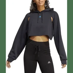 HIIT AEROREADY Crop Training Hoodie Damen Kapuzensweater