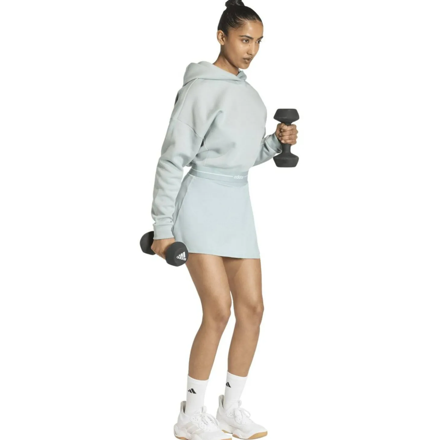 Hyperglam Cropped Damen Kapuzensweater