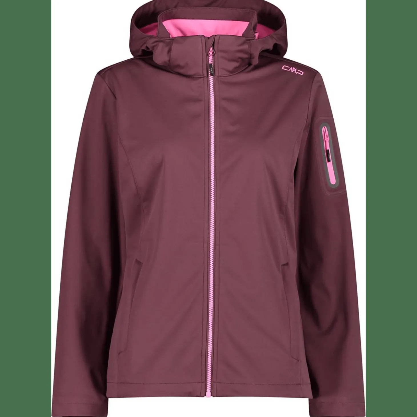 Jacket Zip Hood Damen Softshelljacke