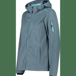 Jacket Zip Hood Damen Softshelljacke
