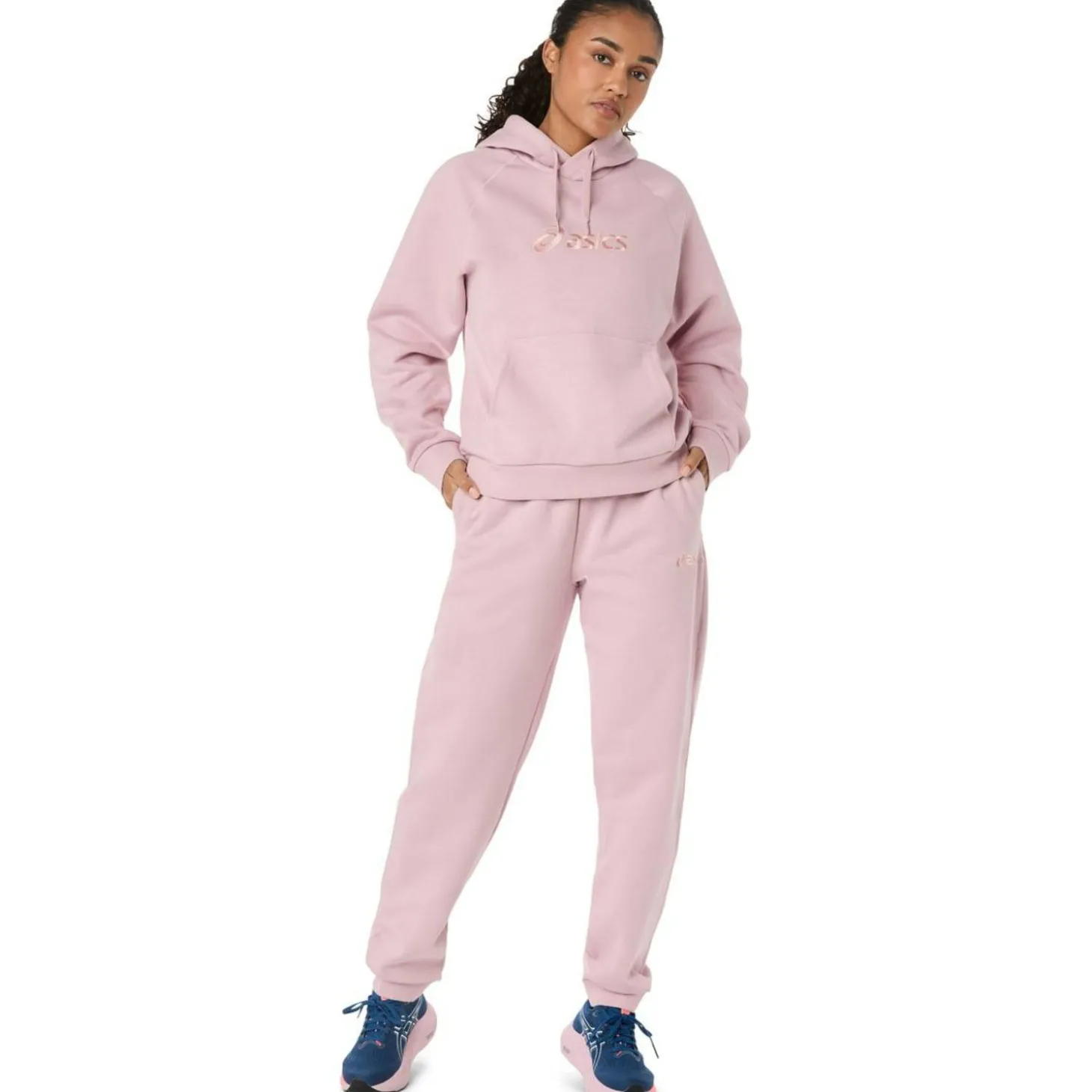 Logo Fleece Damen Trainingshose