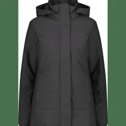 Long Zip Hood Damen Softshelljacke